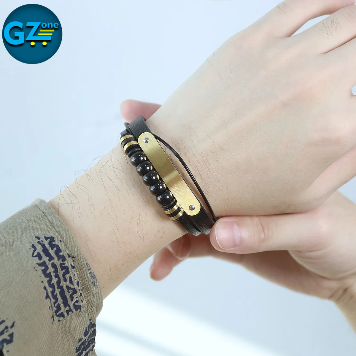 HUIANGLIYG Bracelet Homme,Bracelet Tressé En Cuir | FindTheDeal