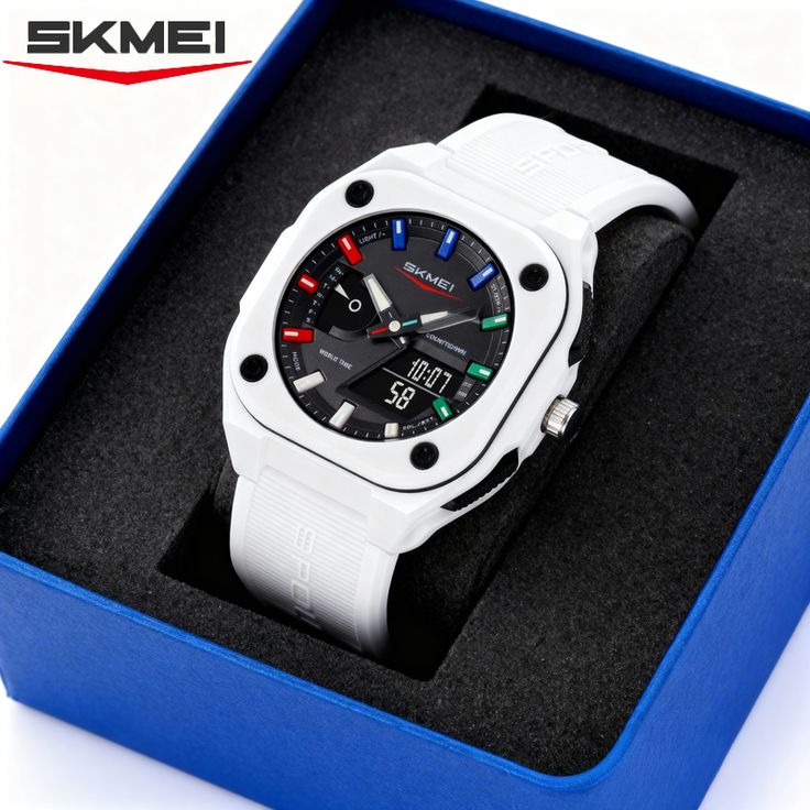 2328 SKMEI Montre numérique pour hommes, bracelet en plastique, waterproof