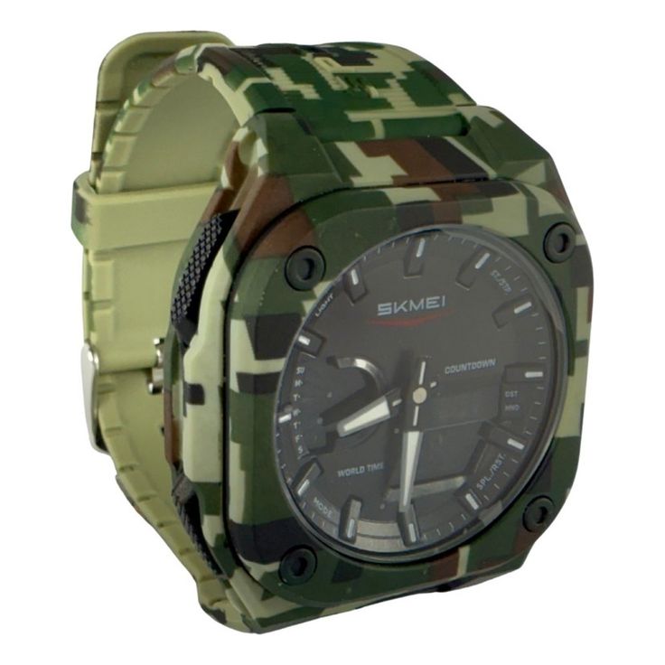 2328 SKMEI Montre numérique pour hommes, bracelet en plastique, waterproof