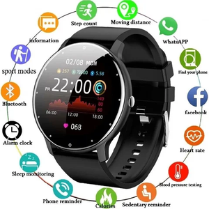 ZL02 SmartWatch - moniteur de Tension  & de fréquence cardiaque