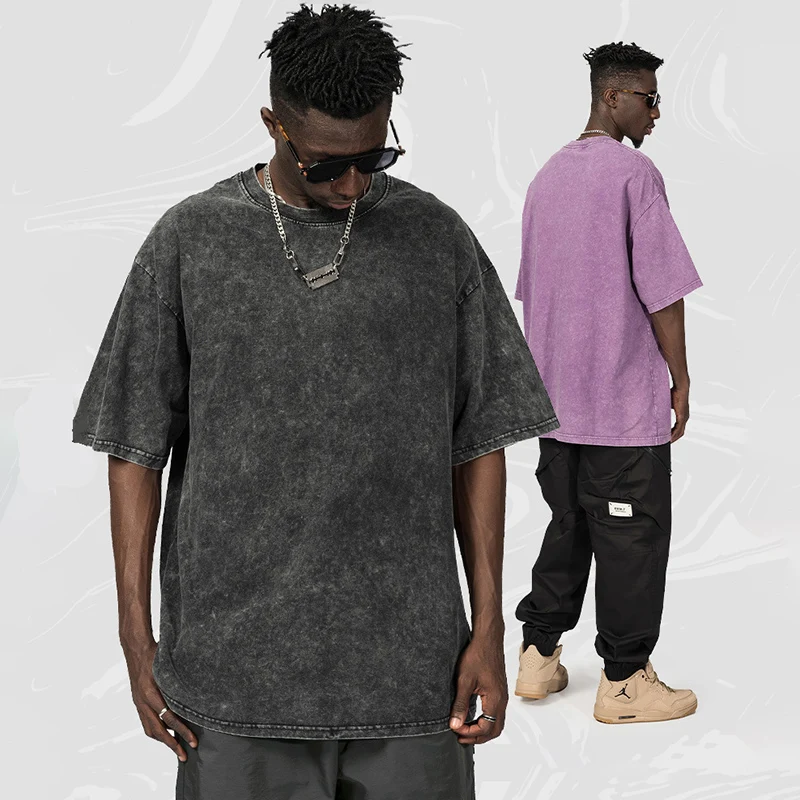 T-SHIRT OVERSIZE "VELVET TOUCH" - T-shirt en jersey lourd de haute qualité - 100% coton