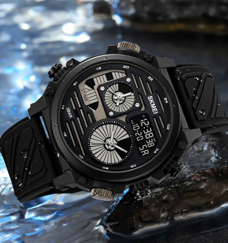 SKMEI 2202 - Men's watch - High quality - 50M waterproof - Wristwatch analog-digital movement
