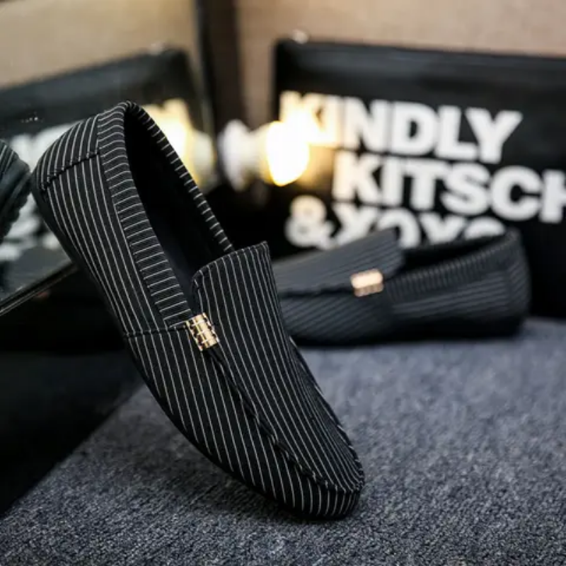 KJM12 - Mocassins en toile respirante à enfiler - tendance et confortables