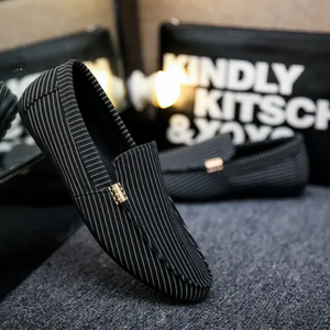 KJM12 - Mocassins en toile respirante à enfiler - tendance et confortables