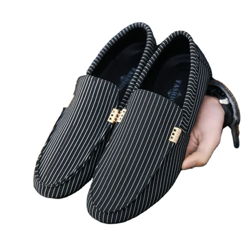 KJM12 - Mocassins en toile respirante à enfiler - tendance et confortables