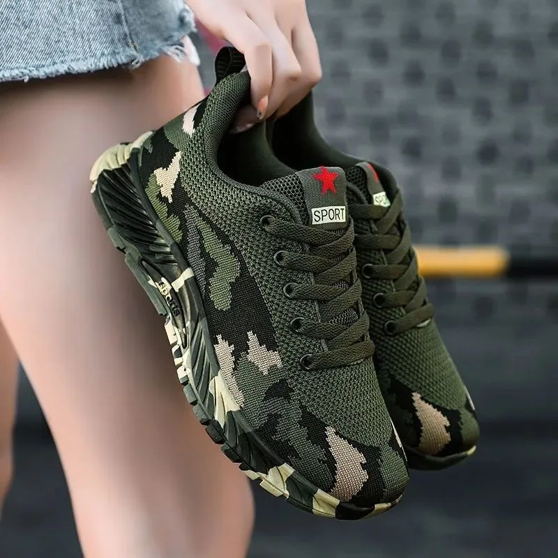 Tennis Army green - Chaussures de sport unisexe - légères, respirantes et ultra stylées - parfaites pour le sport, la marche ou un look décontracté.