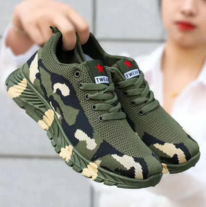 Tennis Army green - Chaussures de sport unisexe - légères, respirantes et ultra stylées - parfaites pour le sport, la marche ou un look décontracté.