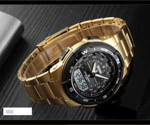 1370- SKMEI Montres multifonctions numériques Stainless Steel