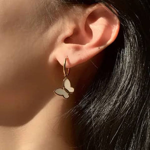 Boucles d'oreilles en papillon éblouissante - JDE201705