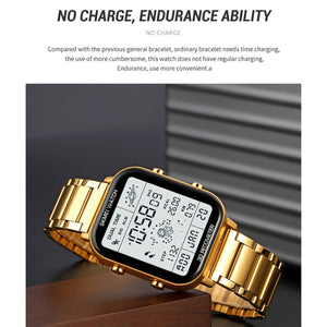 SKMEI 1888 Men's Digital Watch - Multifunctional - Waterproof 30M Running Sports pedometer - Stainless Steel