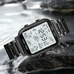 SKMEI 1888 Men's Digital Watch - Multifunctional - Waterproof 30M Running Sports pedometer - Stainless Steel