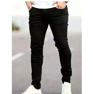 JEANS 1083 - Casual Slim Fit Straight Stretch Feet Skinny Zipper Jeans