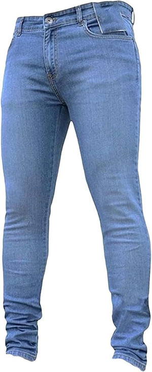 JEANS 1083 - Casual Slim Fit Straight Stretch Feet Skinny Zipper Jeans