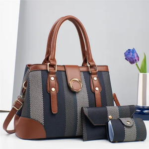 FANXI YMX235 - Sac à main en cuir pour femme - 3 pièces