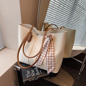 FANXI YM80013 - Sac a main fashion pour femme, dimension moyenne, avec déco en écharpe