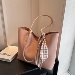 FANXI YM80013 - Sac a main fashion pour femme, dimension moyenne, avec déco en écharpe