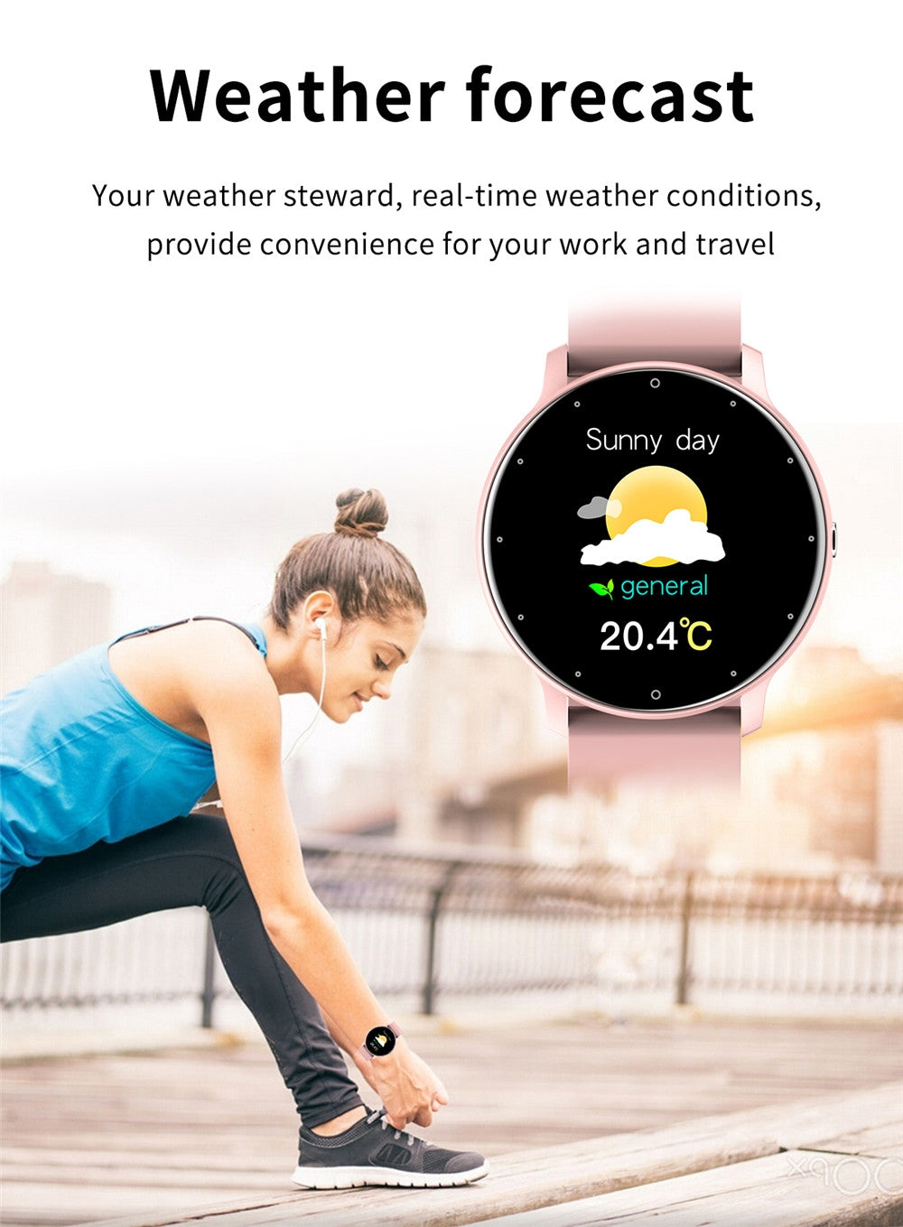 ZL02 SmartWatch - moniteur de Tension  & de fréquence cardiaque