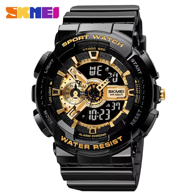 Skmei 1688 hommes sport montres numérique waterproof