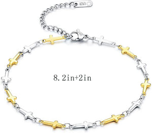 Bracelet de cheville Stainless Steel, ajustable pour femmes