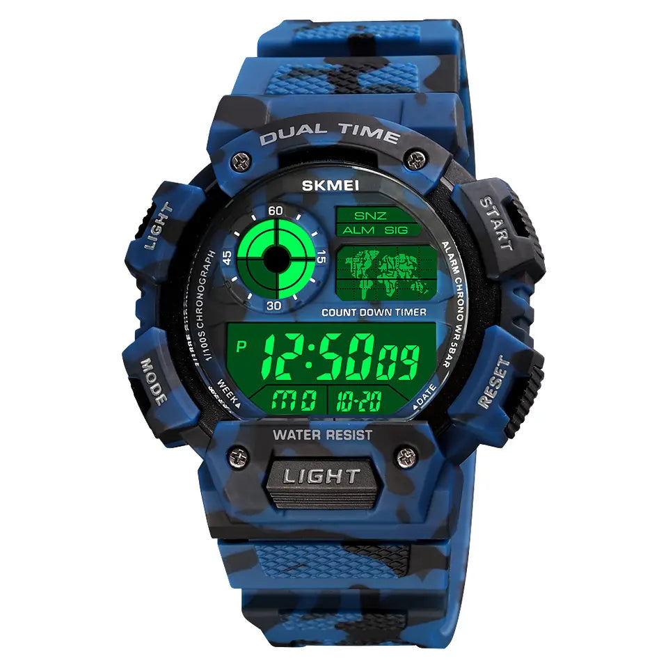 Montre Skmei 1723 pour homme, sport, montre numérique waterproof