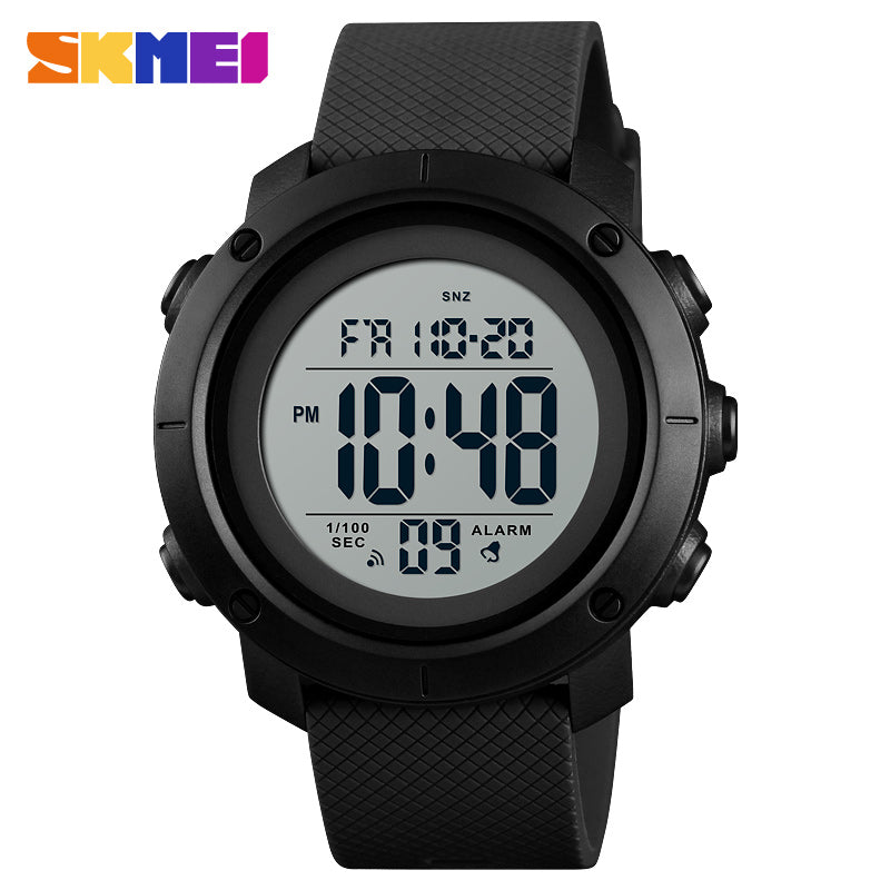Skmei-montre numérique waterproof en silicone, mode nuit 1426