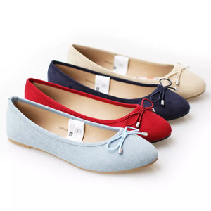 SW-0010 Chaussures pour femmes, avec nœud élastique, tissu classique