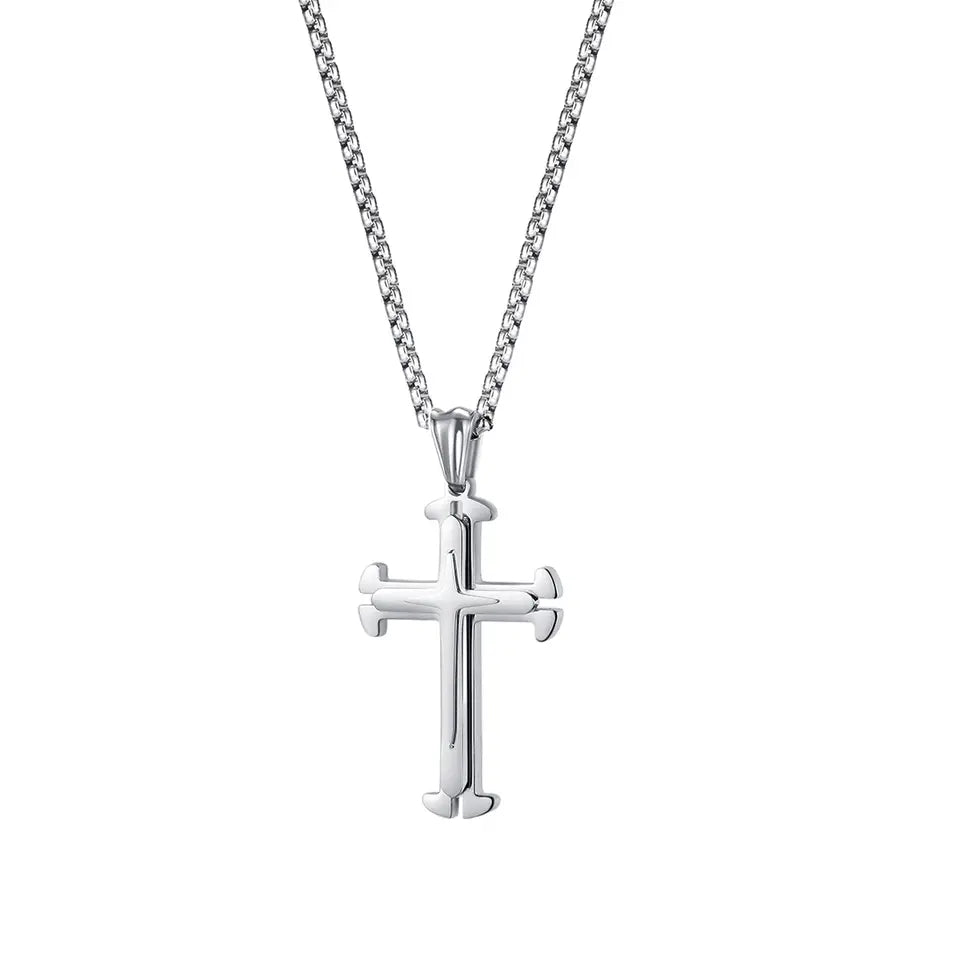 Chaine croix TGN734 - Stainless Steel pour homme