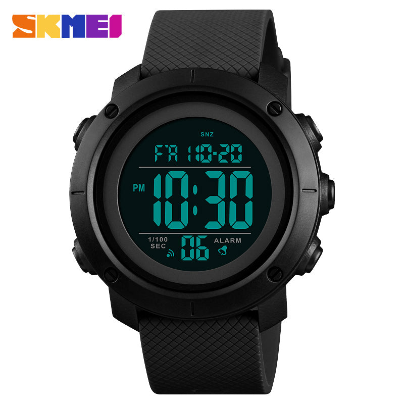 Skmei-montre numérique waterproof en silicone, mode nuit 1426
