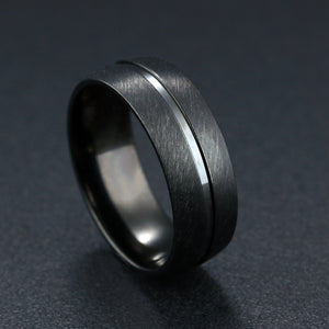 Bague tgr038 noir, modèle spécial, Stainless Steel