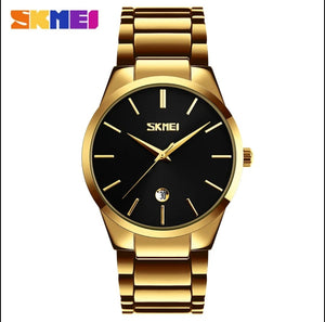 9140 SKMEI - montre à quartz de marque pour hommes, Stainless steel, waterproof