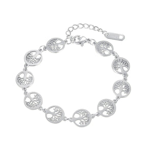 TGB691, Bracelet en forme d'arbre de vie en boule,  Stainless Steel, 316L