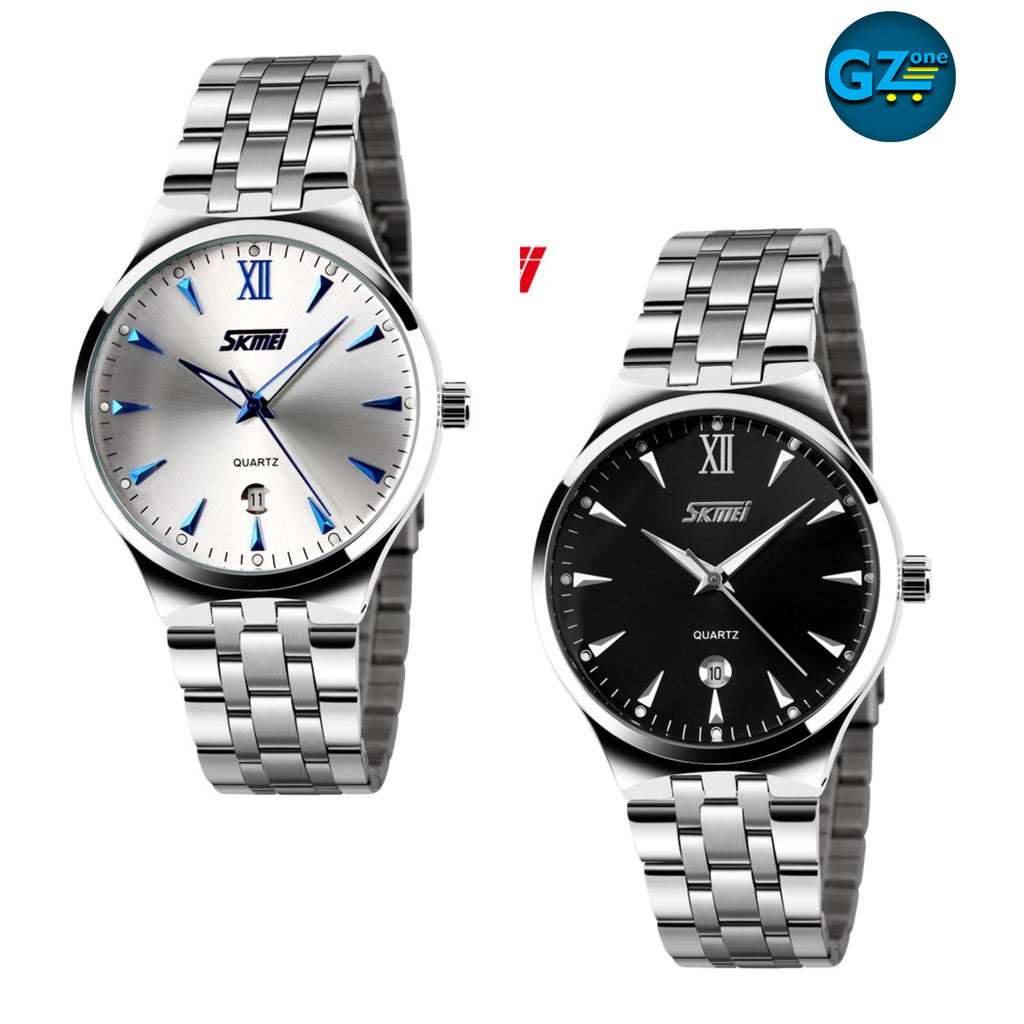 9071 SKMEI - montre à quartz de marque pour hommes, Stainless steel, waterproof