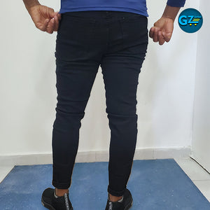 JM-882205 Casual Slim Fit Straight Stretch Feet Skinny Zipper Jeans
