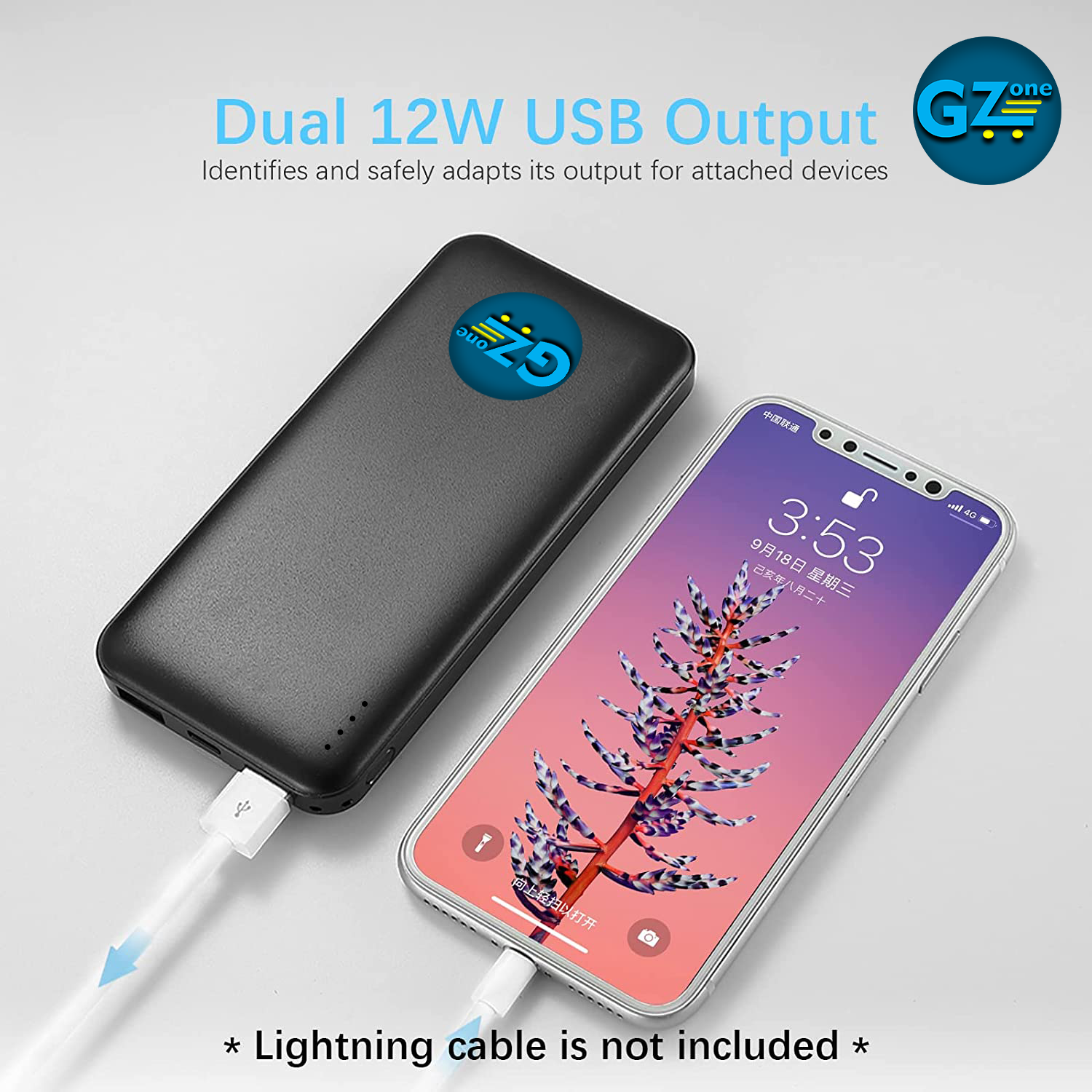 Powerbank 20.000mAh QC3.0 Ultra Mince, Charge rapide